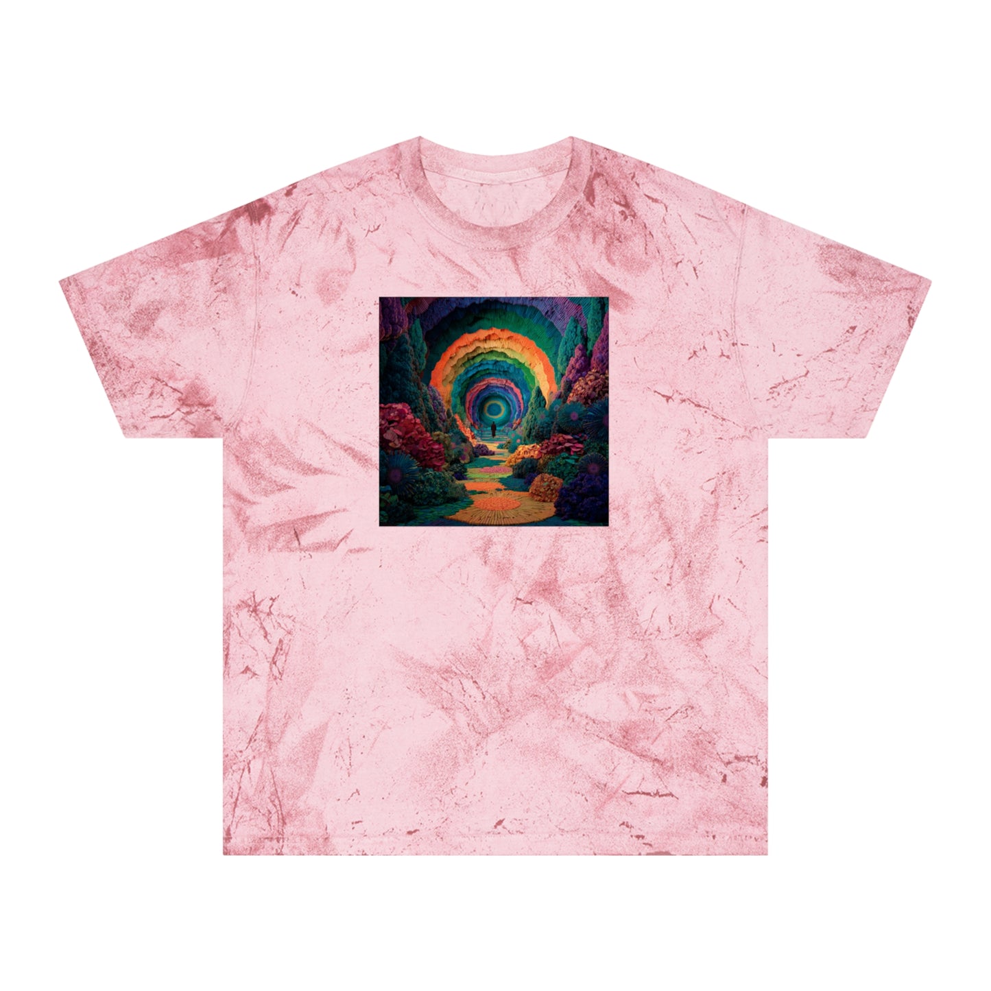 Vibrant Unisex Color Blast Boho Style Tee | "A New World"