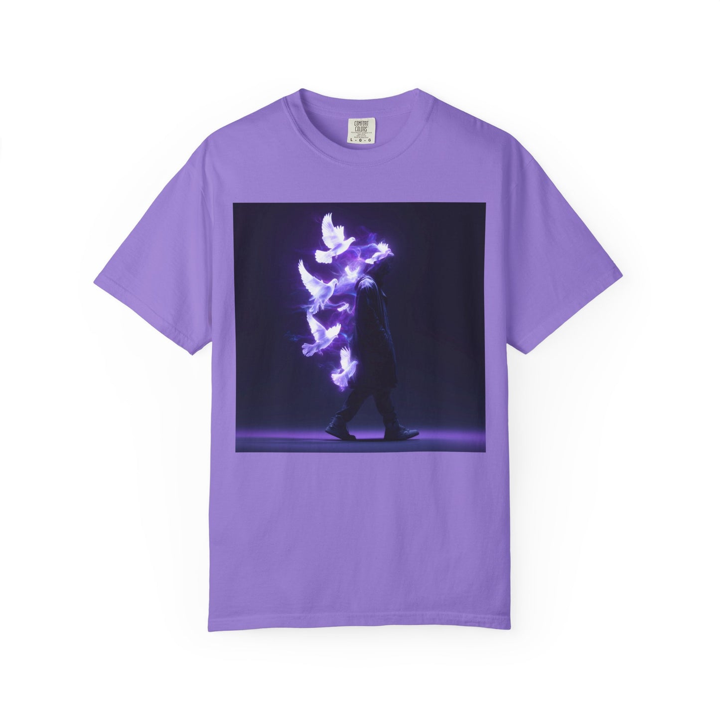 Ethereal T-Shirt with Mystical Doves