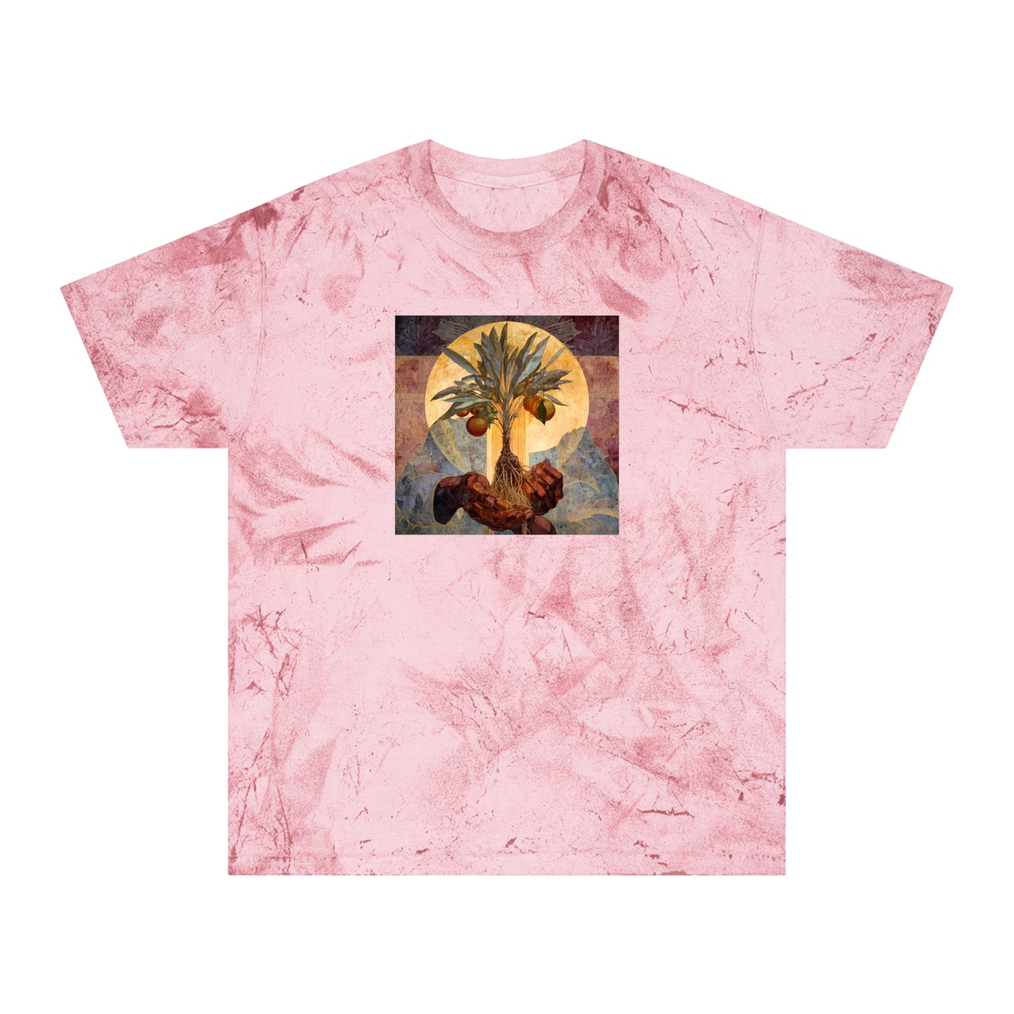 Tropical Vibe T-Shirt | Unisex Tie-Dye Tee for Festivals