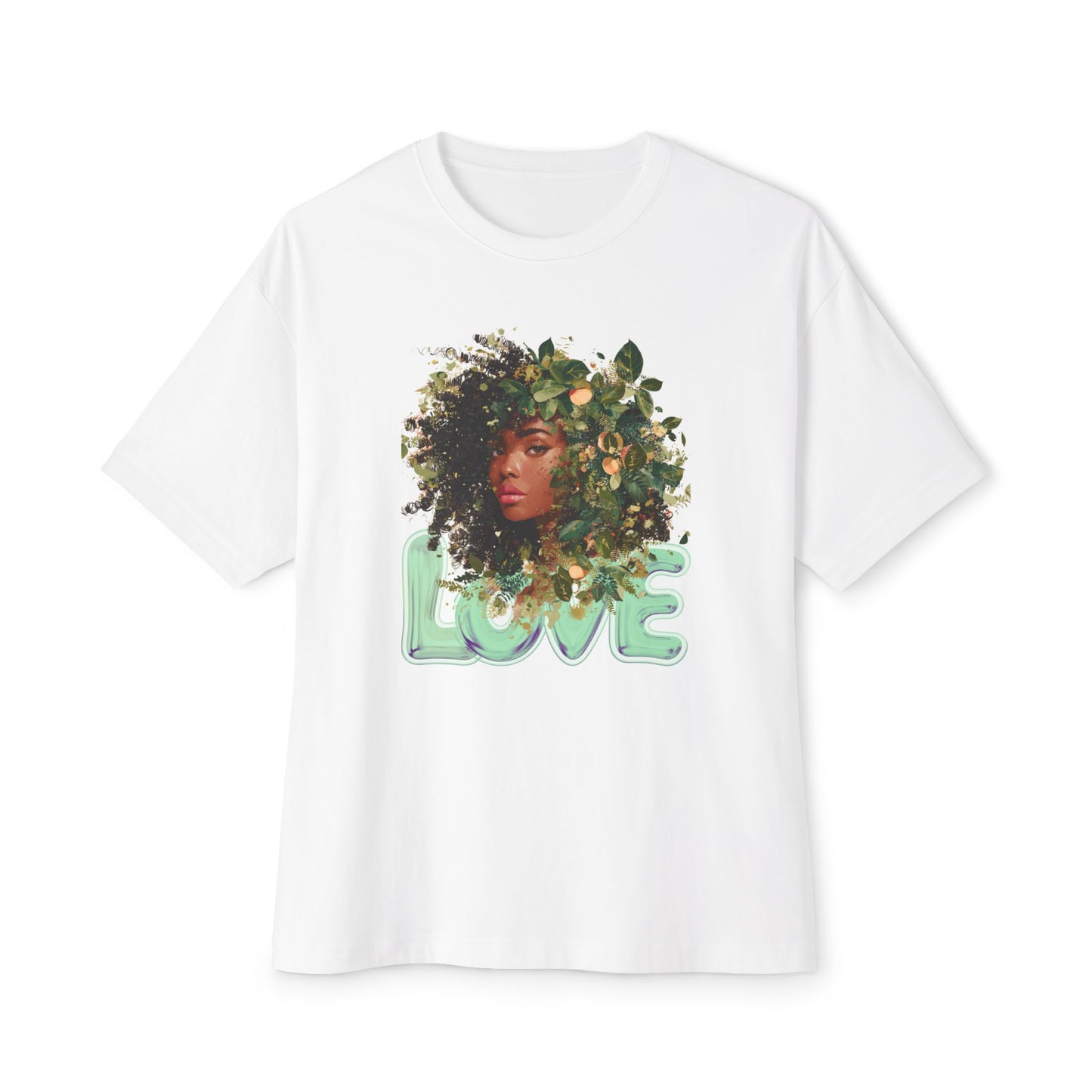 Unisex Goddess Graphic Oversized Tee | "Love"