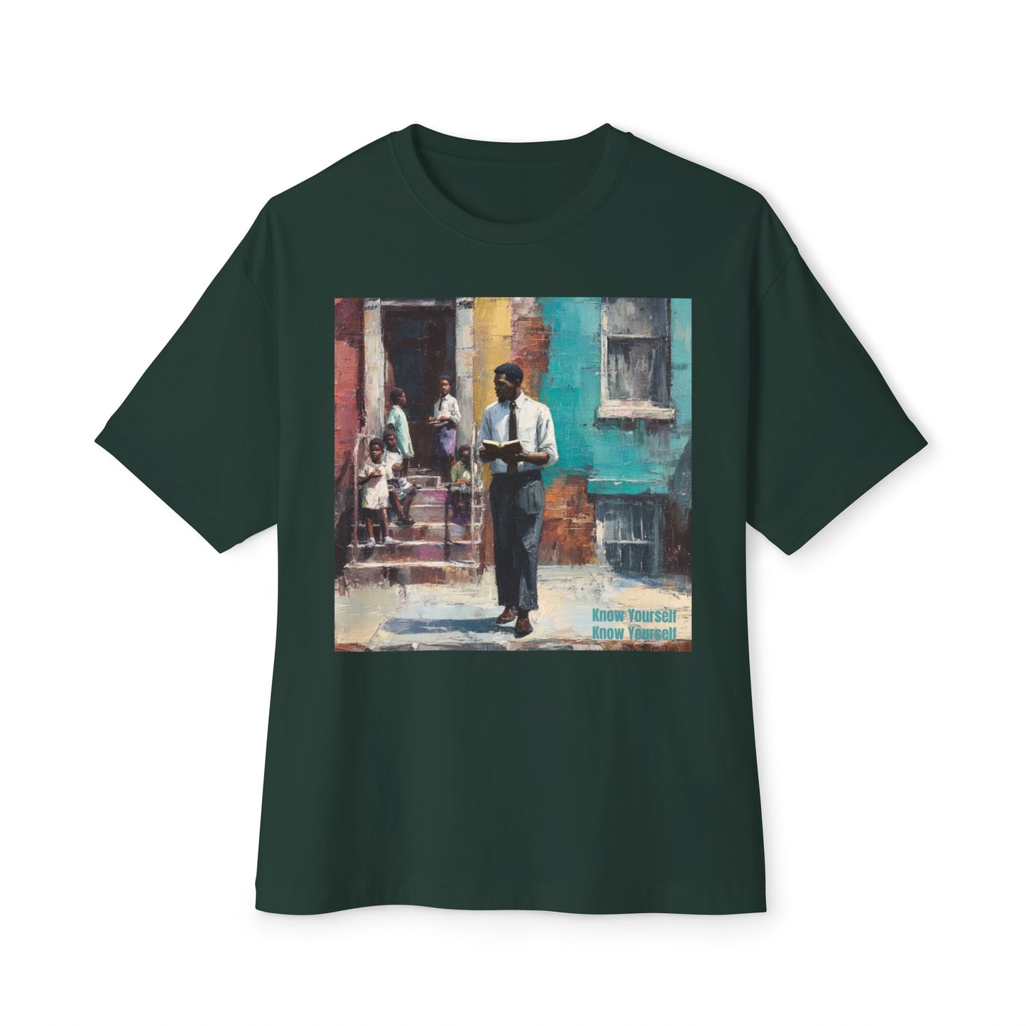 Artistic Unisex Oversized Tee, Comfortable Graphic T-Shirt | " Know Yourself "