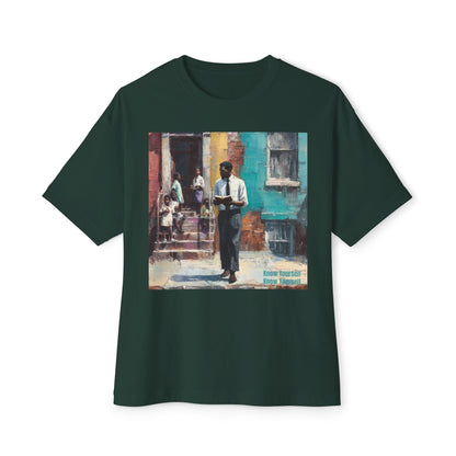 Artistic Unisex Oversized Tee, Comfortable Graphic T-Shirt | " Know Yourself "