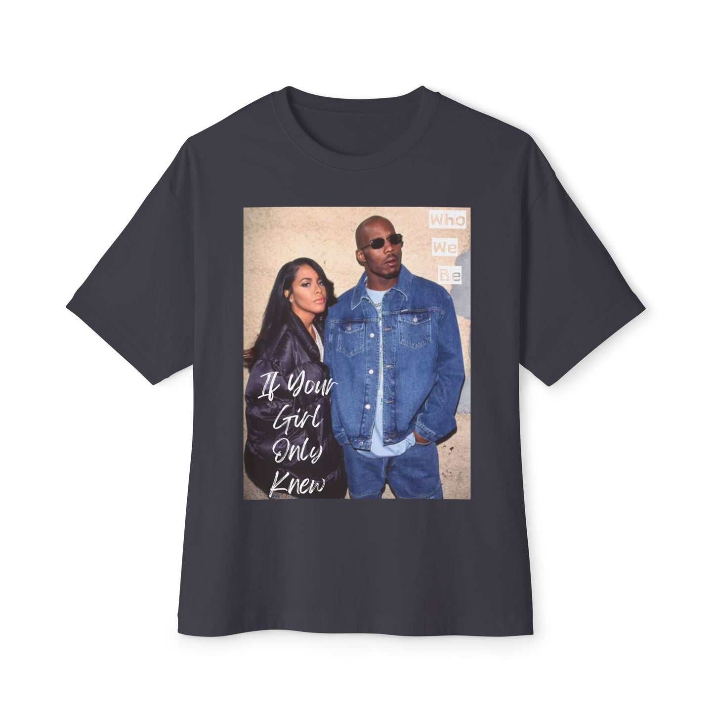 Retro Graphic Oversized Tee, Streetwear Top, Unisex Casual Shirt, Vintage Style Tee | Aaliyah & DMX