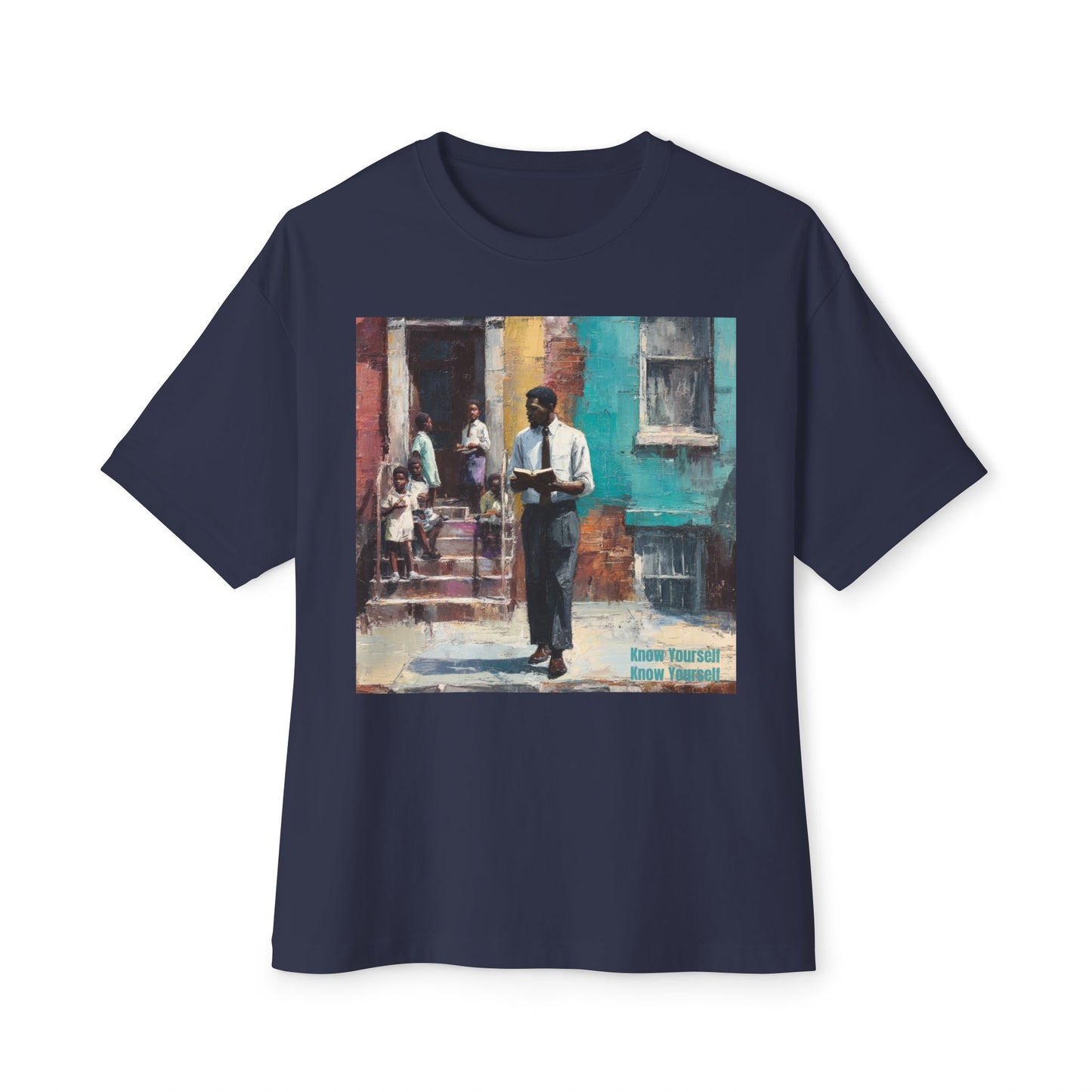 Artistic Unisex Oversized Tee, Comfortable Graphic T-Shirt | " Know Yourself "