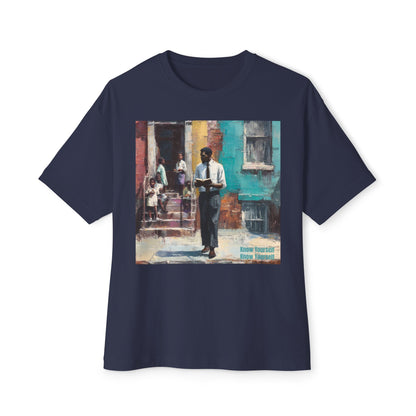 Artistic Unisex Oversized Tee, Comfortable Graphic T-Shirt | " Know Yourself "