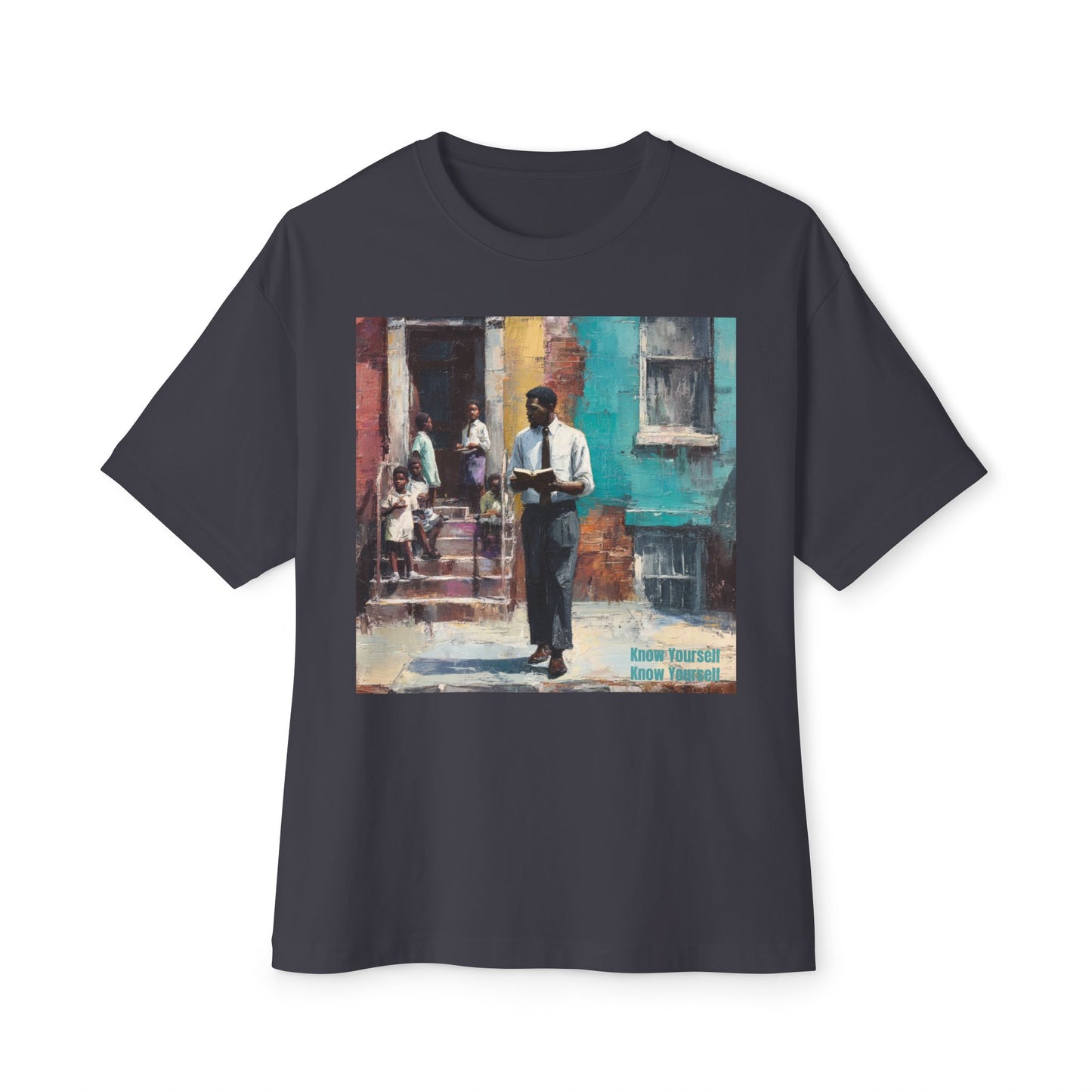 Artistic Unisex Oversized Tee, Comfortable Graphic T-Shirt | " Know Yourself "