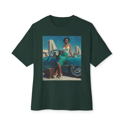 Vintage-Inspired Unisex Oversized Boxy Tee | "Just Passing Through "