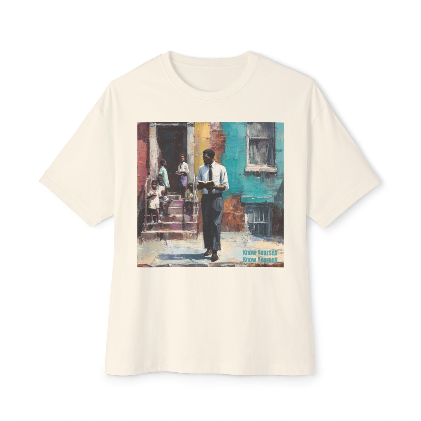 Artistic Unisex Oversized Tee, Comfortable Graphic T-Shirt | " Know Yourself "