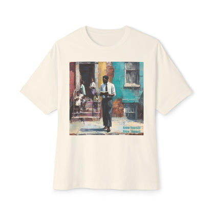 Artistic Unisex Oversized Tee, Comfortable Graphic T-Shirt | " Know Yourself "