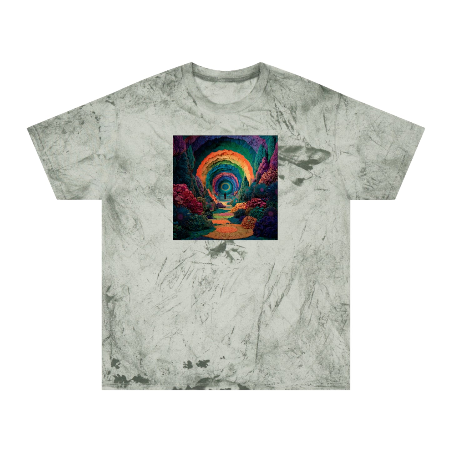 Vibrant Unisex Color Blast Boho Style Tee | "A New World"