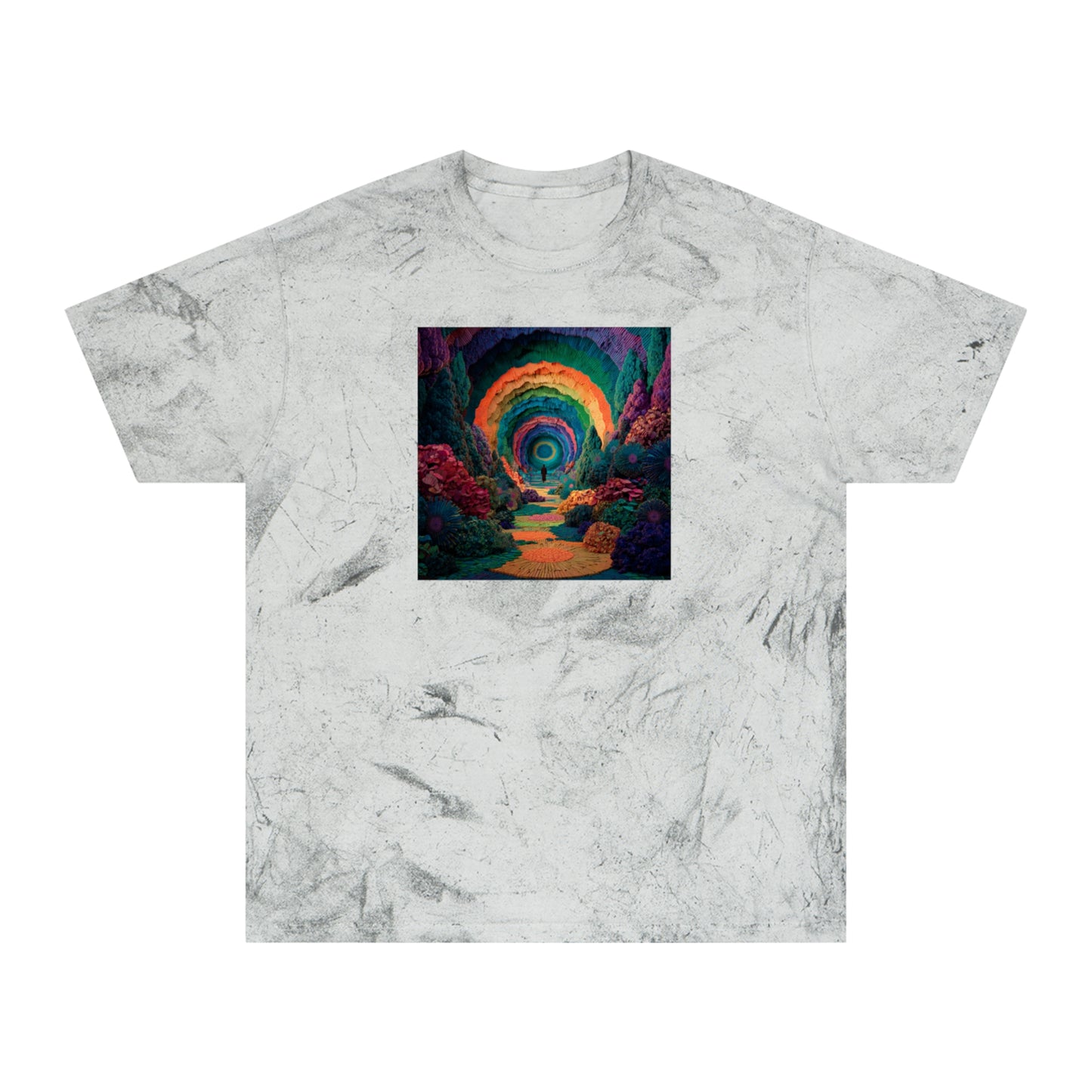 Vibrant Unisex Color Blast Boho Style Tee | "A New World"