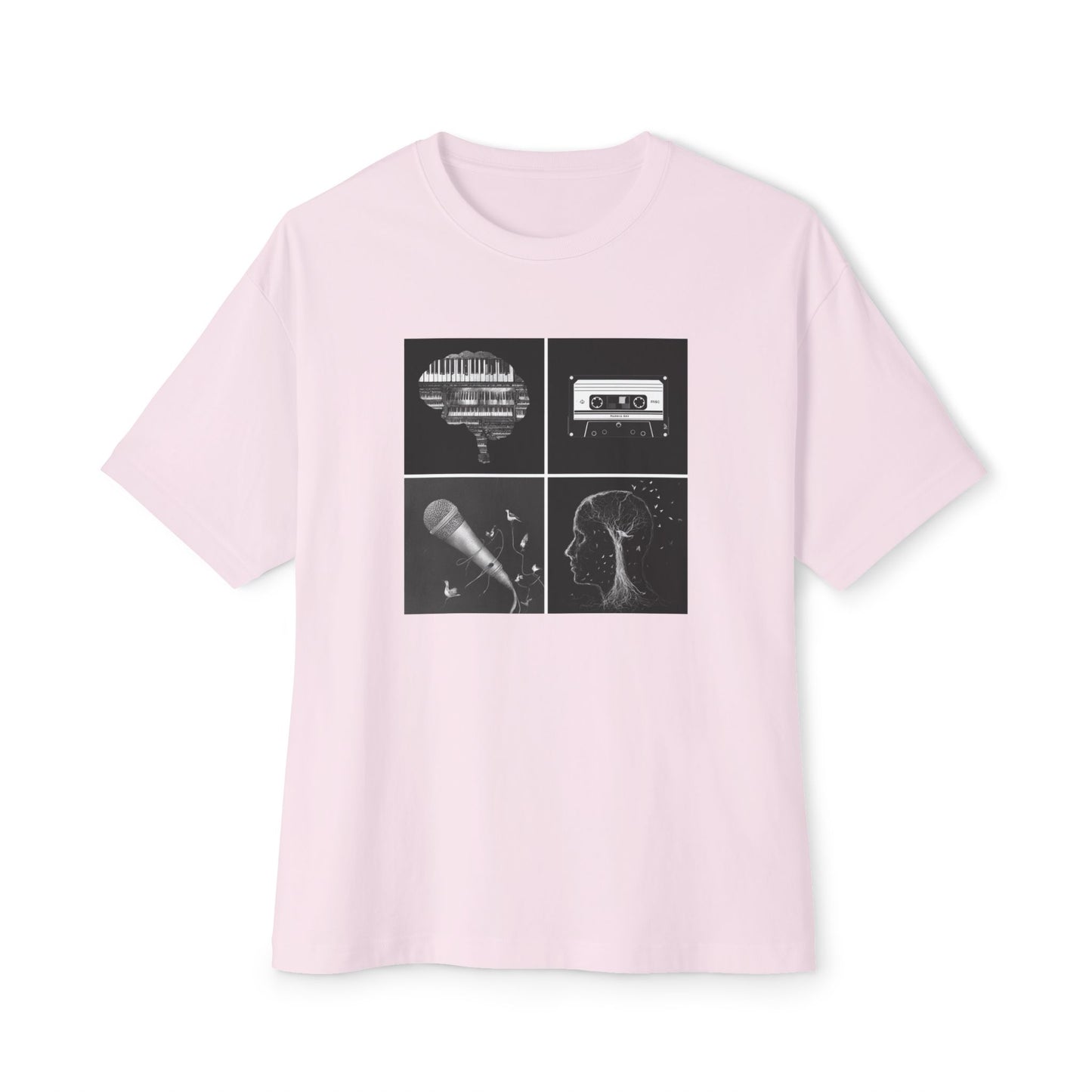 Music Vibes Unisex Oversized Boxy Tee | "Stages Of Creativity"