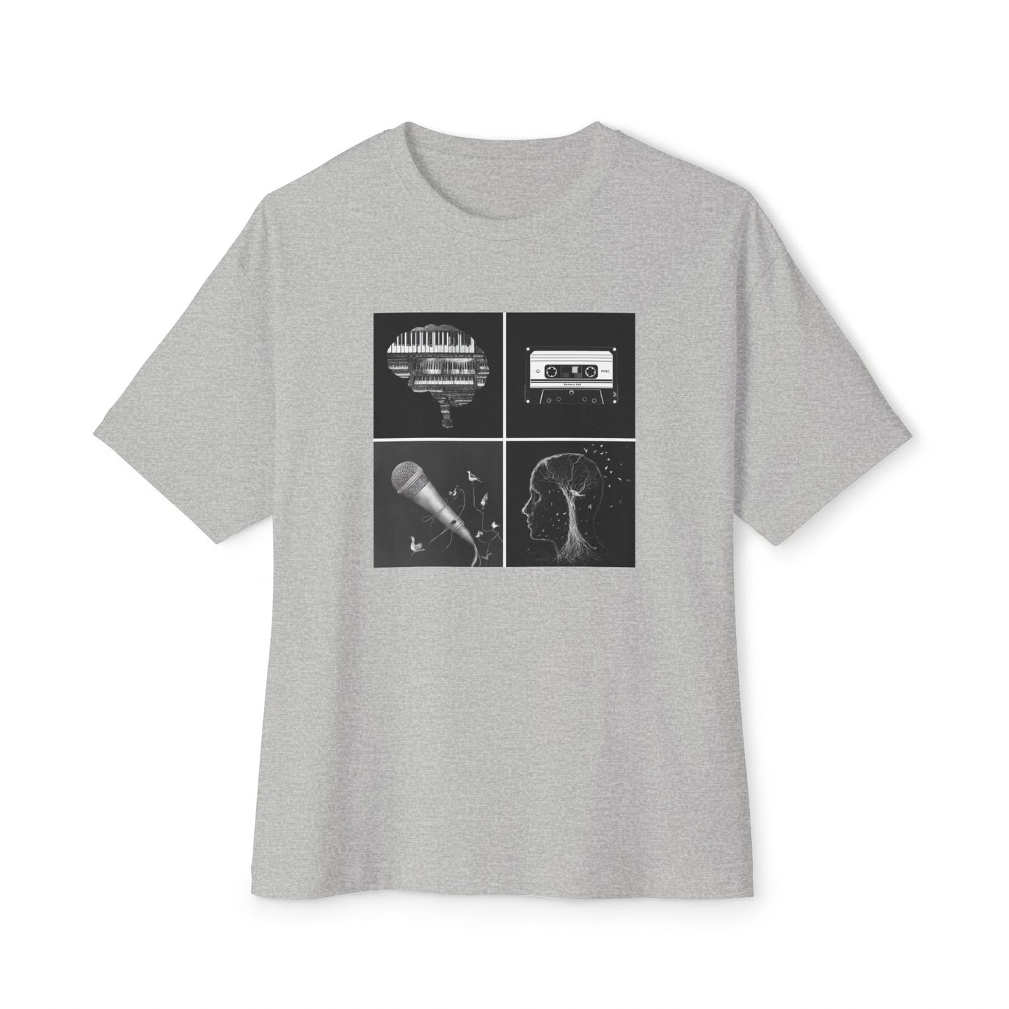 Music Vibes Unisex Oversized Boxy Tee | "Stages Of Creativity"