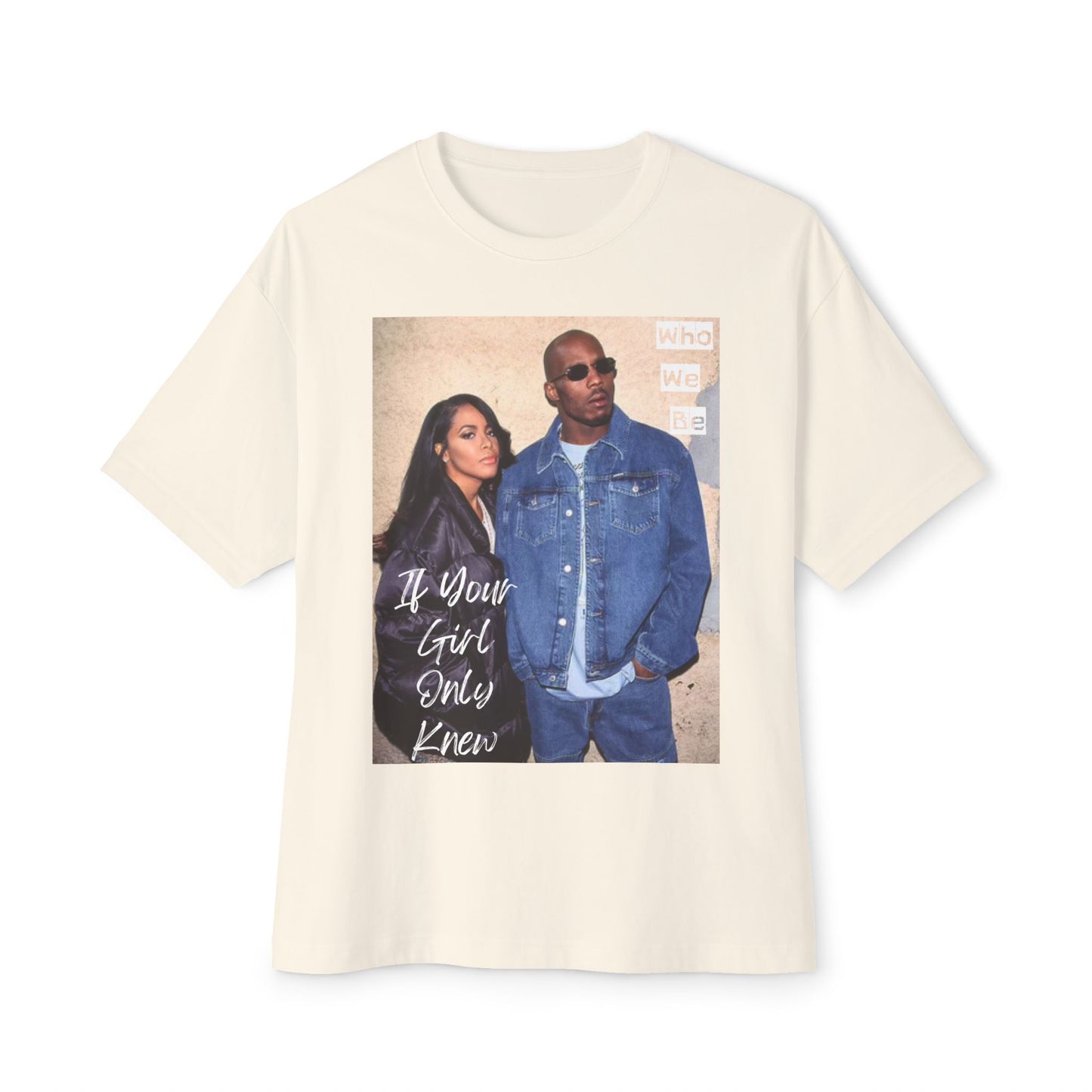 Retro Graphic Oversized Tee, Streetwear Top, Unisex Casual Shirt, Vintage Style Tee | Aaliyah & DMX