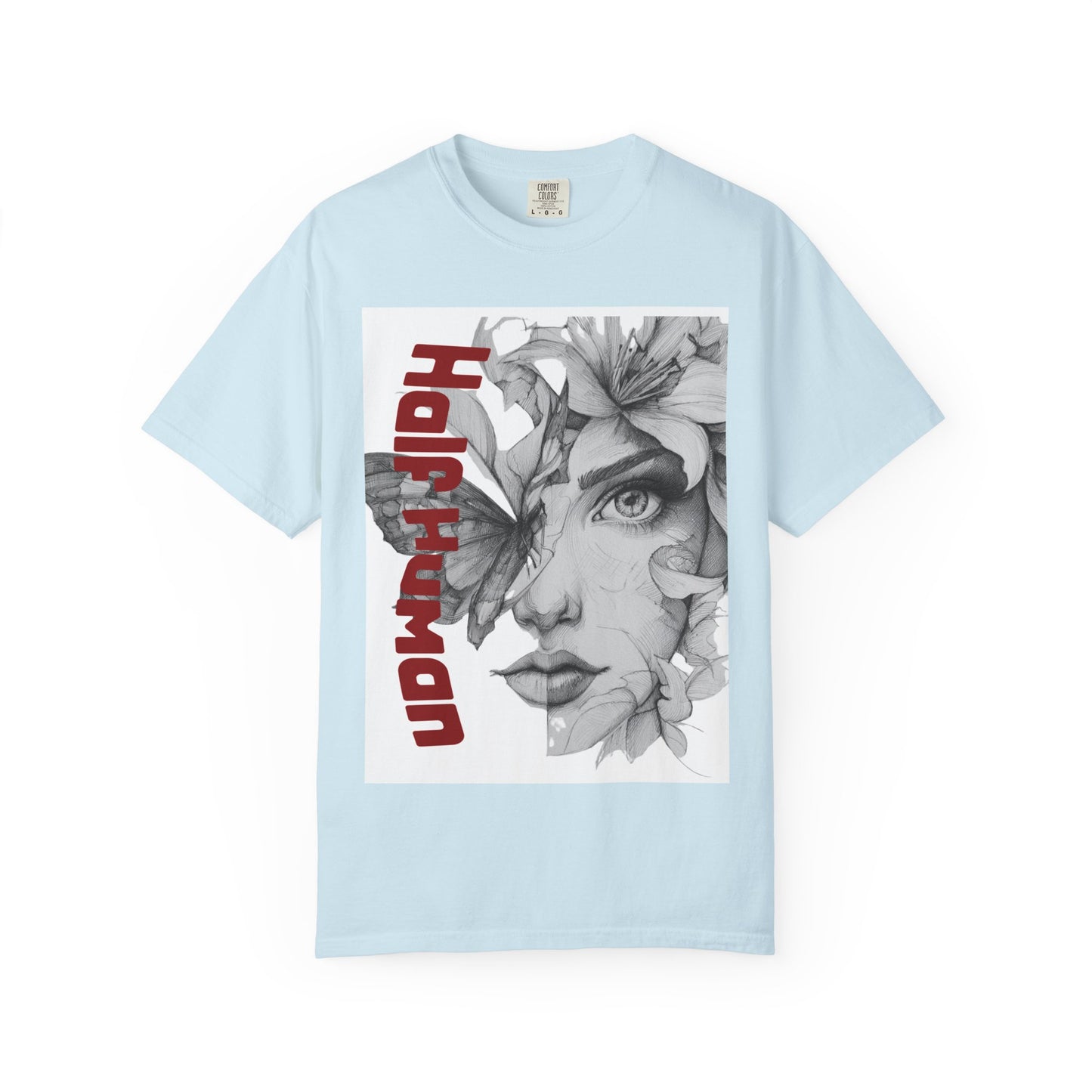 Half Human Artistic T-Shirt, Unisex Graphic Tee