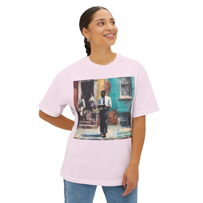 Artistic Unisex Oversized Tee, Comfortable Graphic T-Shirt | " Know Yourself "