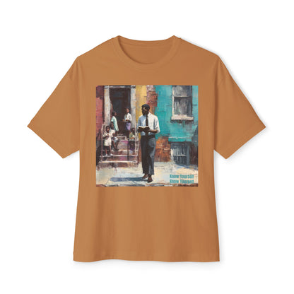 Artistic Unisex Oversized Tee, Comfortable Graphic T-Shirt | " Know Yourself "