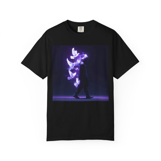 Ethereal T-Shirt with Mystical Doves