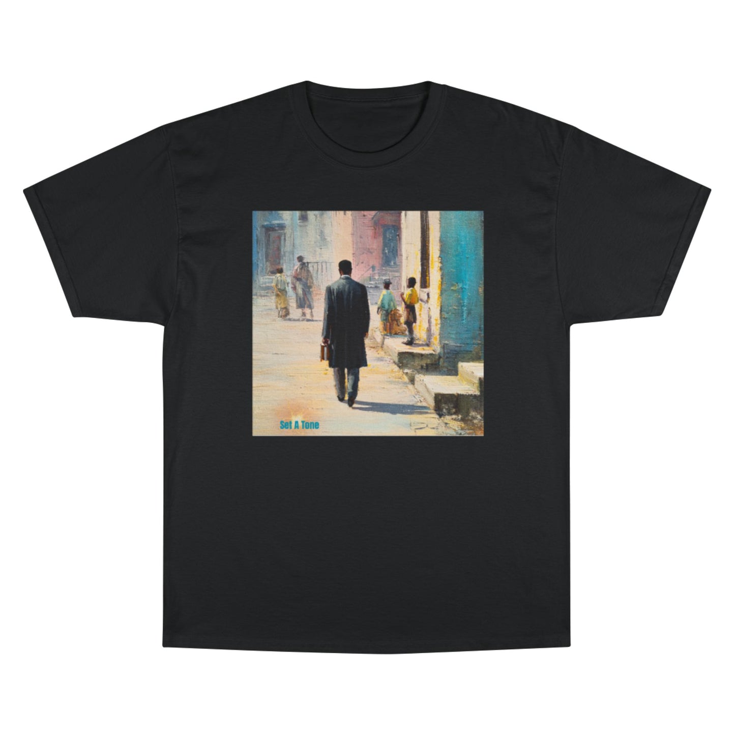 Artistic Unisex Champion T-Shirt | "Set A Tone"