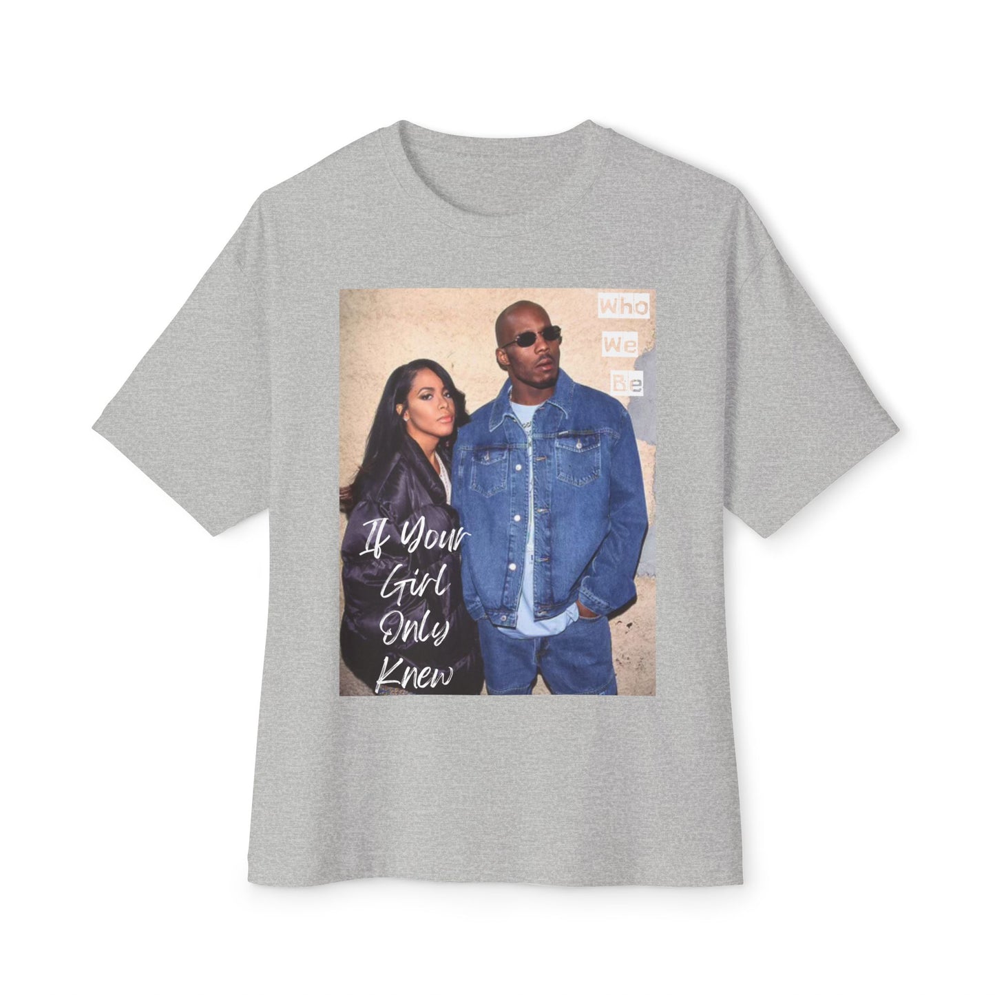 Retro Graphic Oversized Tee, Streetwear Top, Unisex Casual Shirt, Vintage Style Tee | Aaliyah & DMX