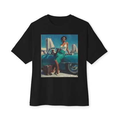 Vintage-Inspired Unisex Oversized Boxy Tee | "Just Passing Through "