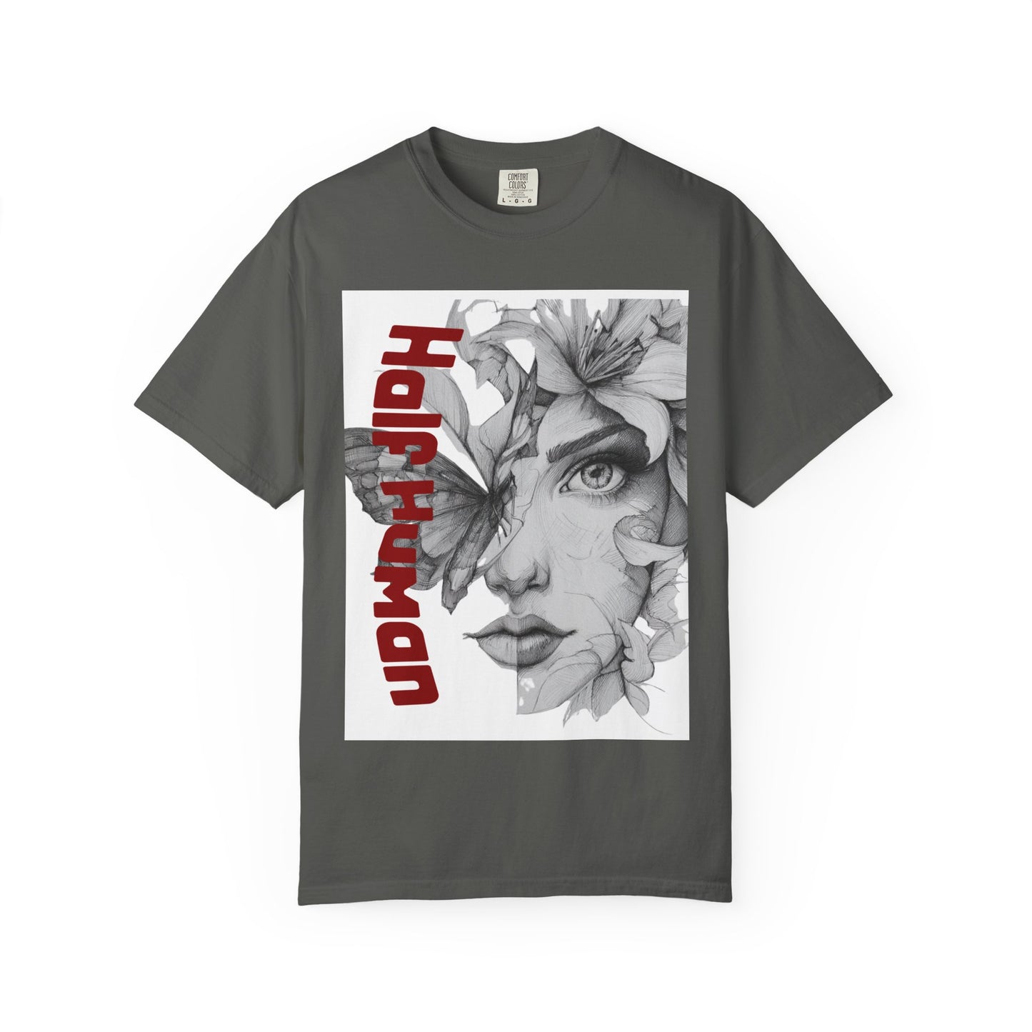 Half Human Artistic T-Shirt, Unisex Graphic Tee
