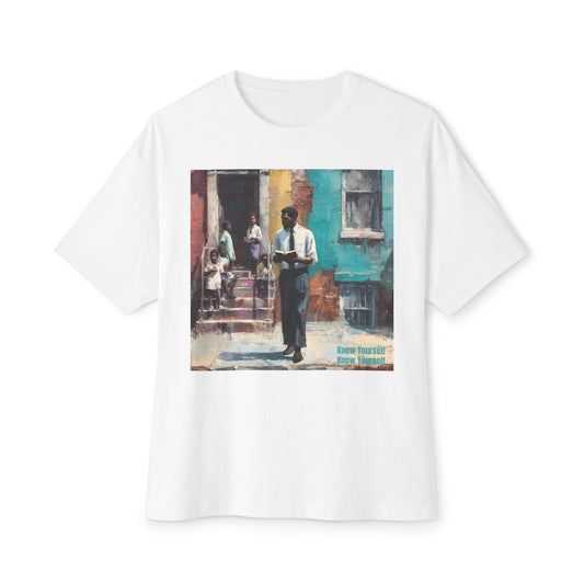 Artistic Unisex Oversized Tee, Comfortable Graphic T-Shirt | " Know Yourself "