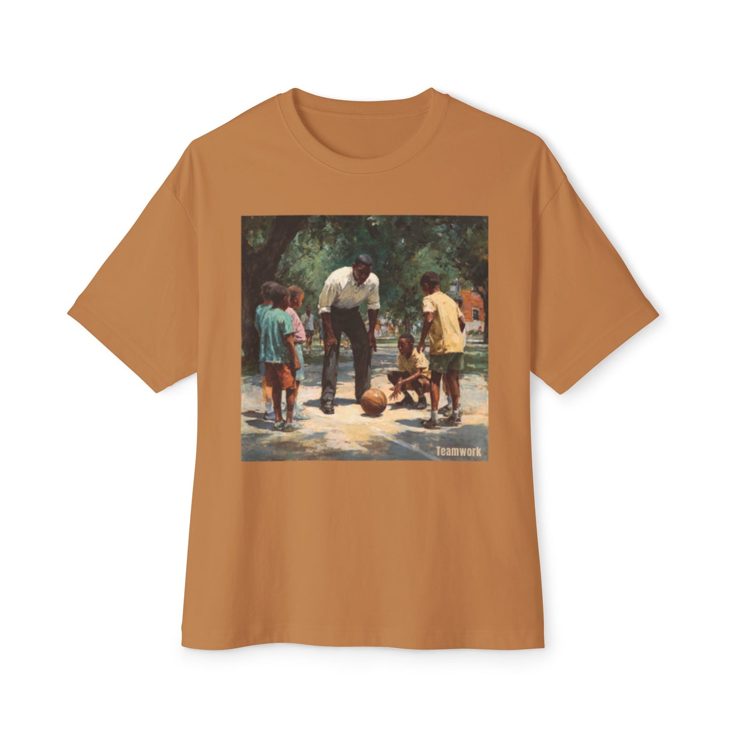 Classic Unisex Oversized Box Tee | "Teamwork"