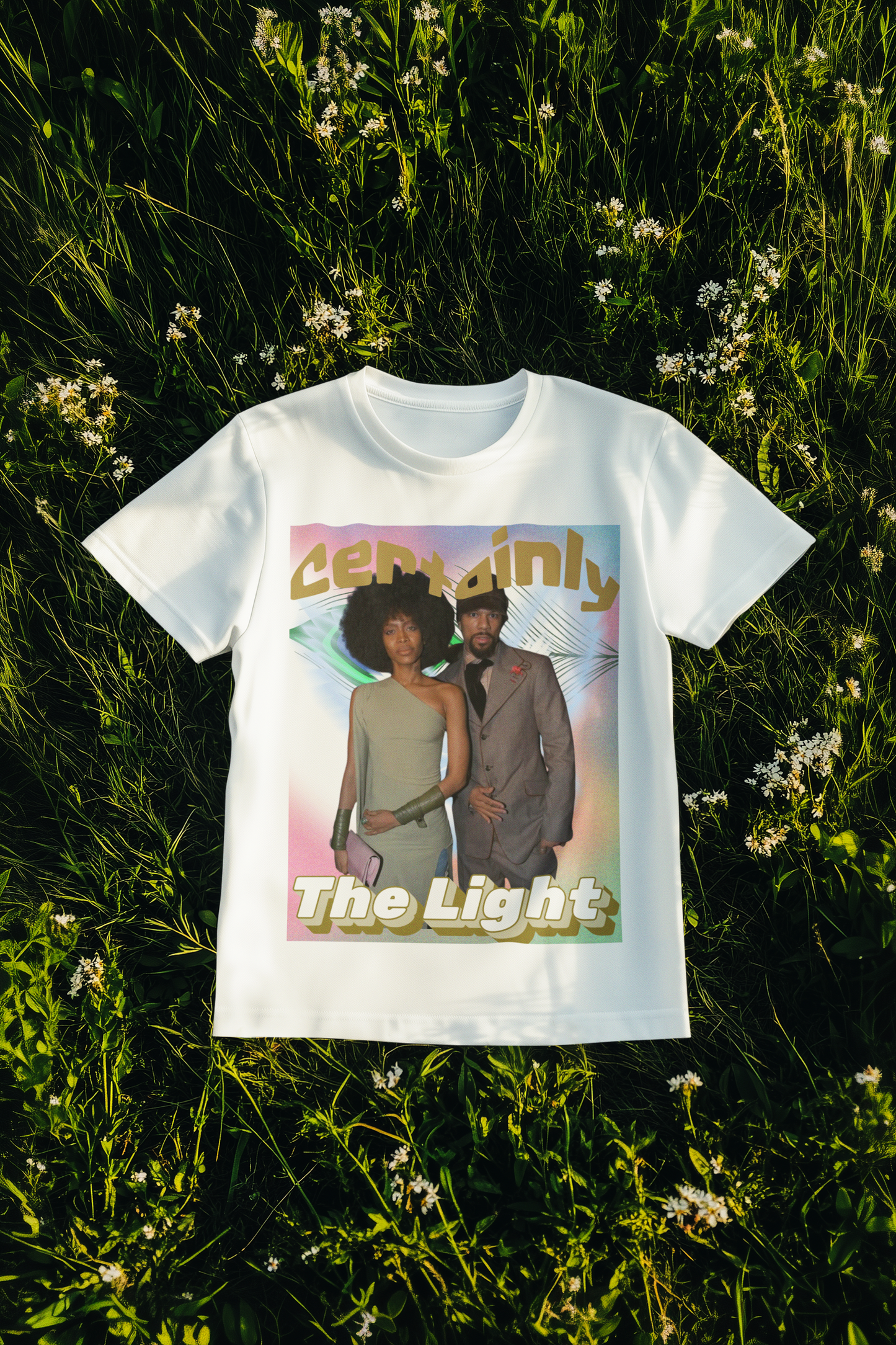 90's Retro Vibe Oversized Tee | Erykah Badu & Common | "Certainly The Light"