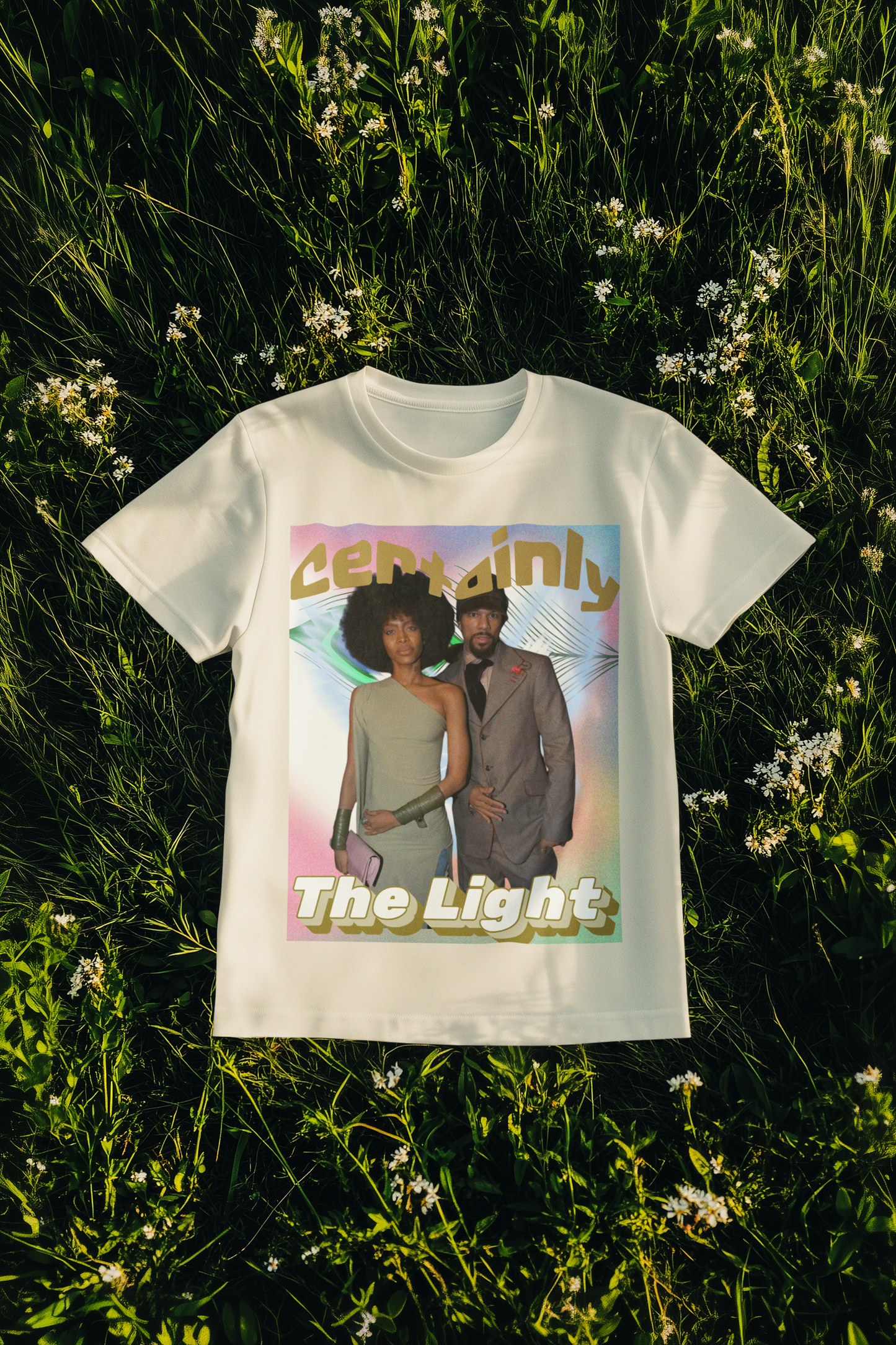 90's Retro Vibe Oversized Tee | Erykah Badu & Common | "Certainly The Light"