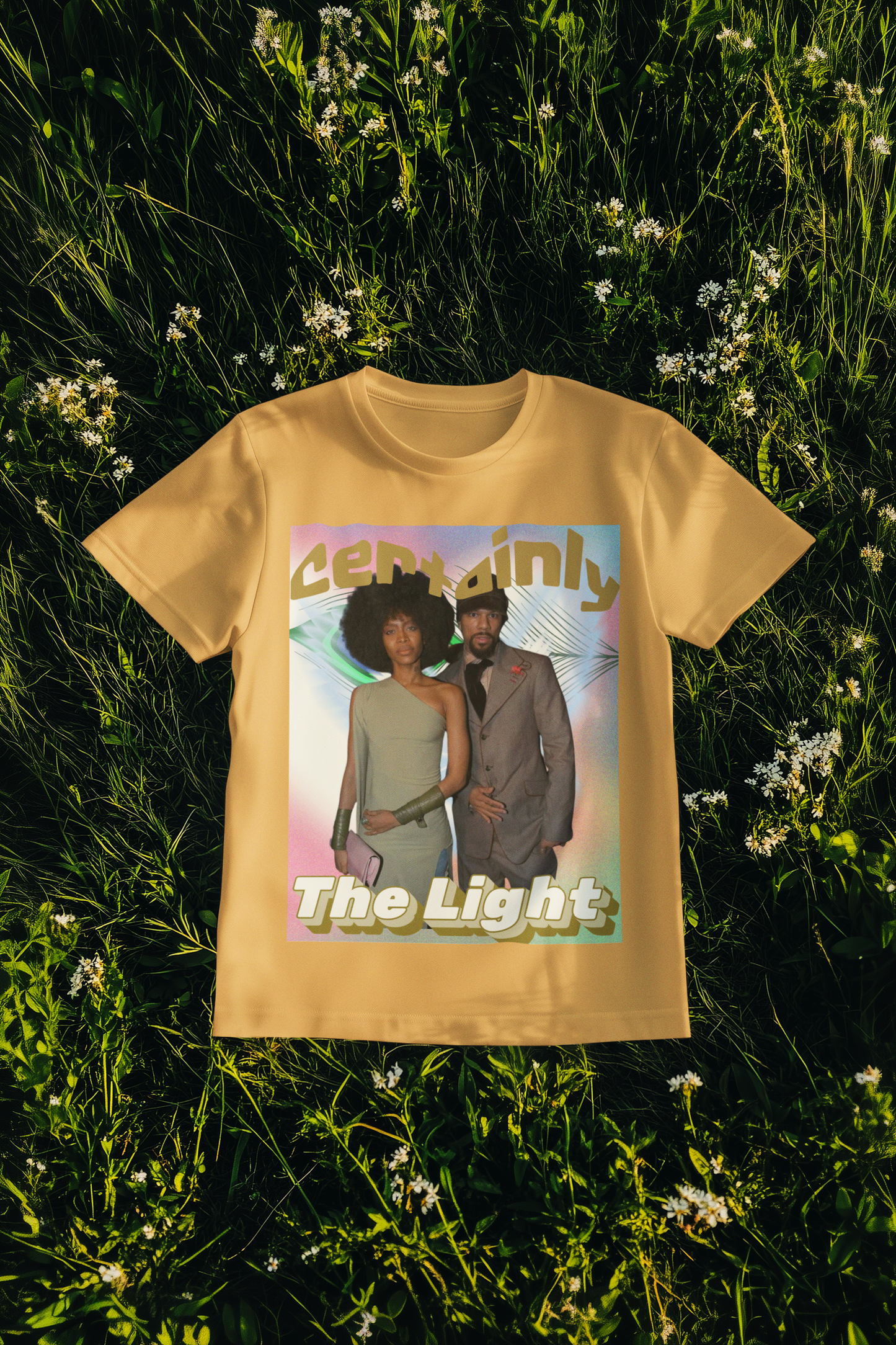 90's Retro Vibe Oversized Tee | Erykah Badu & Common | "Certainly The Light"