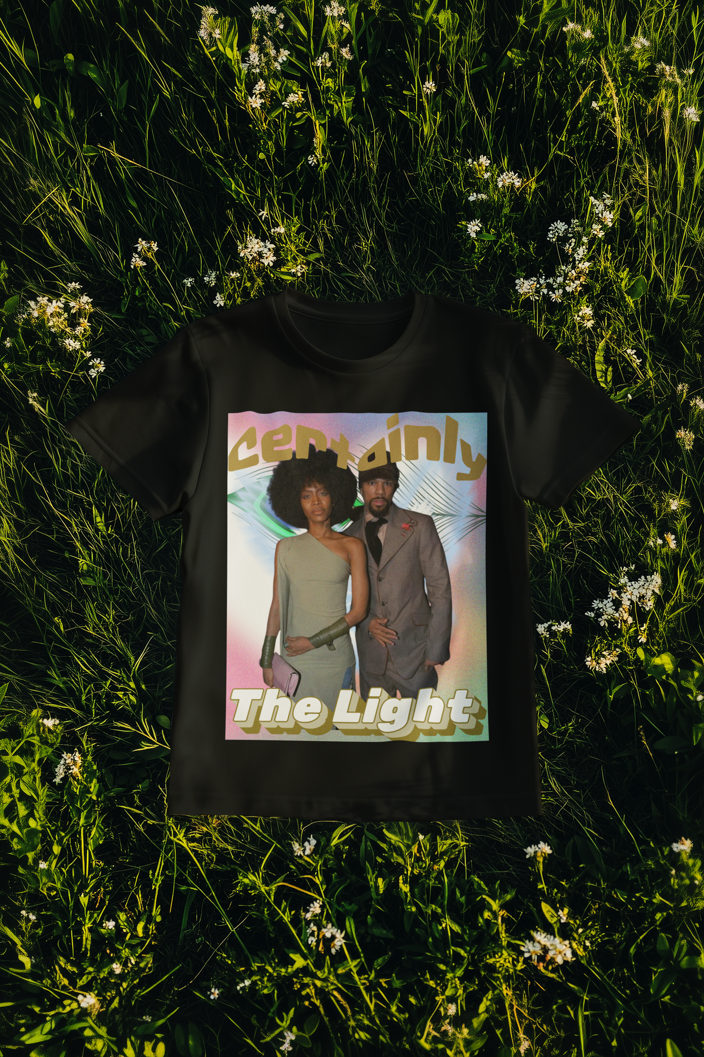 90's Retro Vibe Oversized Tee | Erykah Badu & Common | "Certainly The Light"