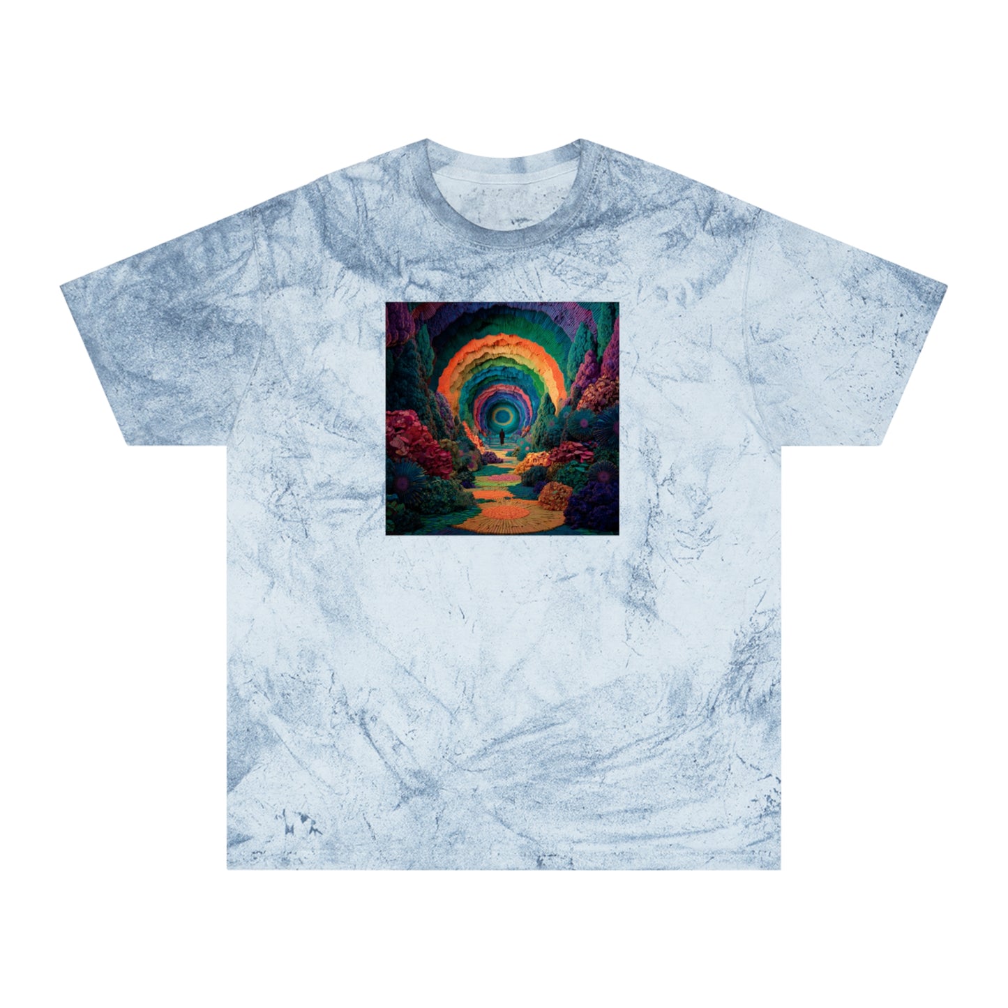 Vibrant Unisex Color Blast Boho Style Tee | "A New World"