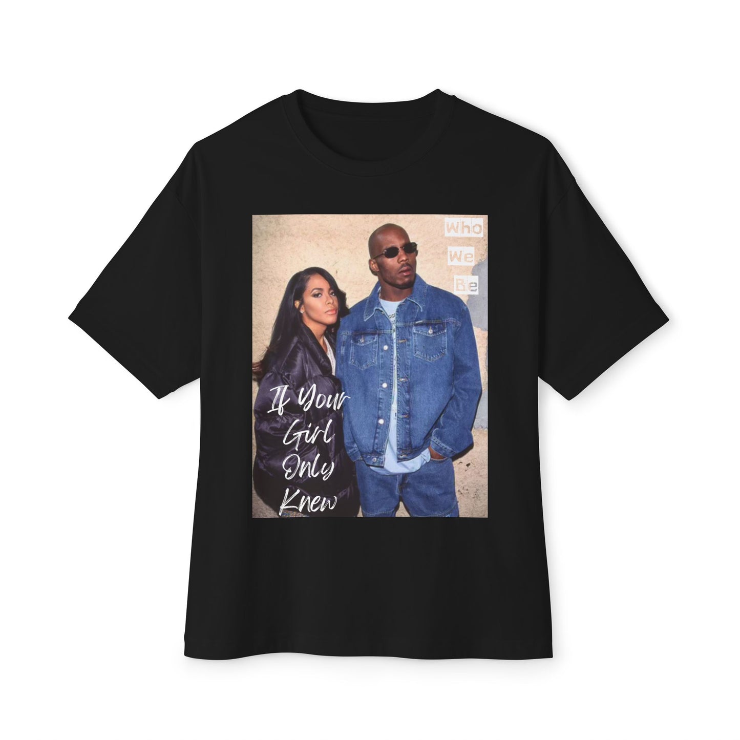 Retro Graphic Oversized Tee, Streetwear Top, Unisex Casual Shirt, Vintage Style Tee | Aaliyah & DMX