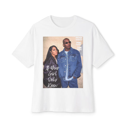 Retro Graphic Oversized Tee, Streetwear Top, Unisex Casual Shirt, Vintage Style Tee | Aaliyah & DMX