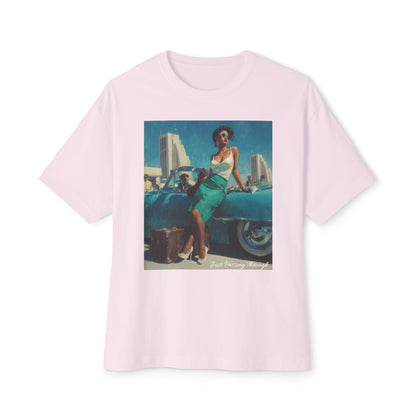 Vintage-Inspired Unisex Oversized Boxy Tee | "Just Passing Through "