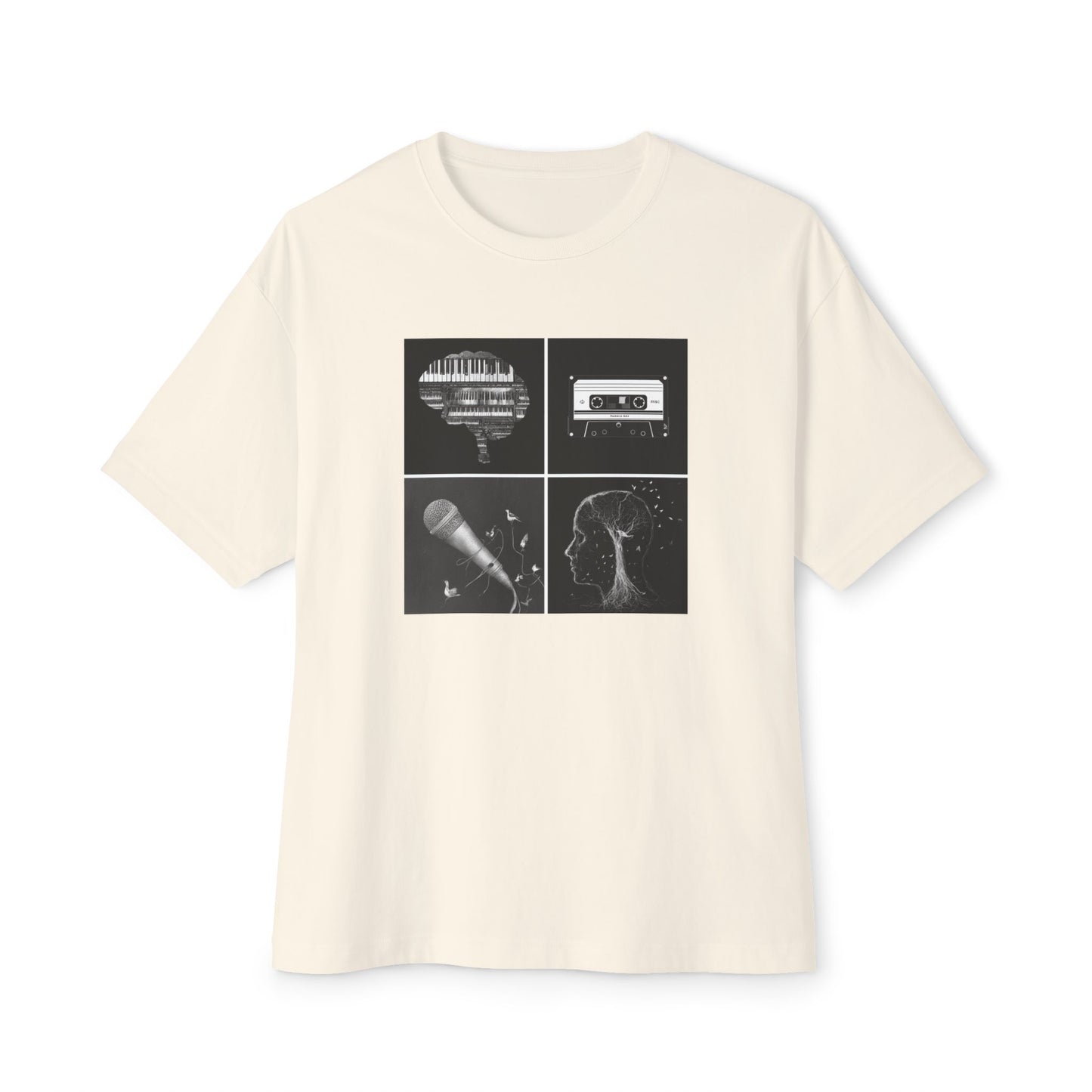 Music Vibes Unisex Oversized Boxy Tee | "Stages Of Creativity"