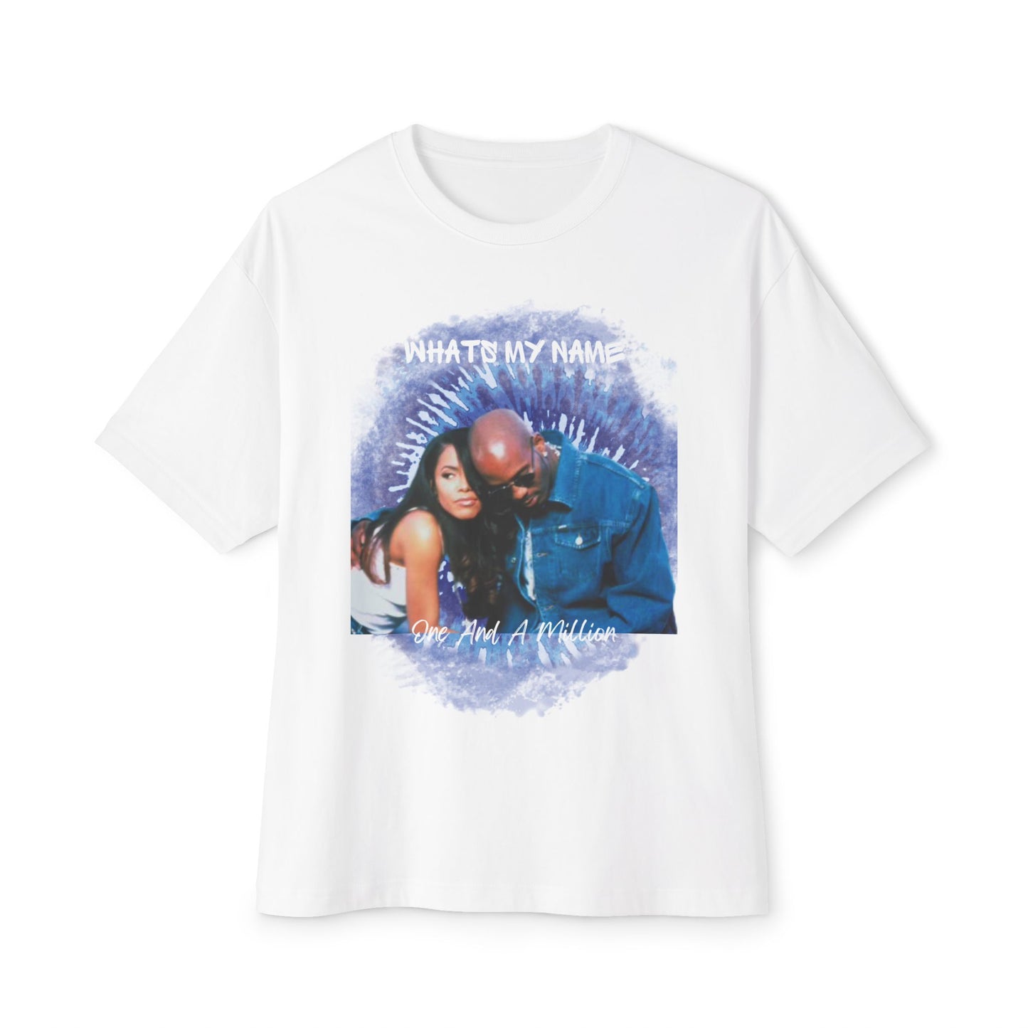 90's Retro Hip Hop Oversized Tee | Streetwear Fashion, Unisex Graphic Shirt | Aaliyah & DMV "Whats My Name, One And A Million"