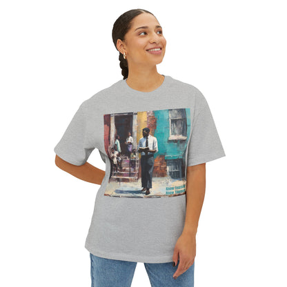 Artistic Unisex Oversized Tee, Comfortable Graphic T-Shirt | " Know Yourself "
