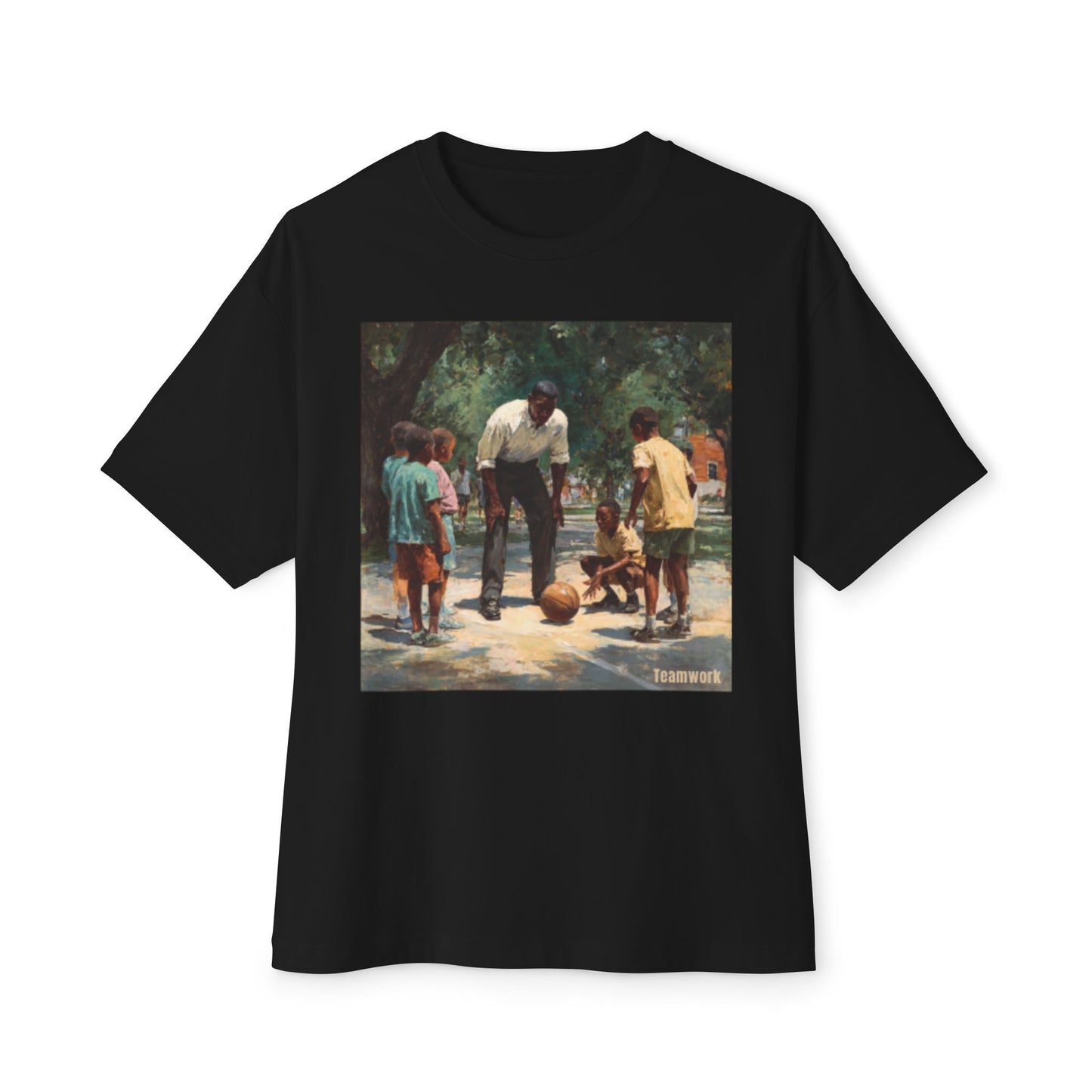Classic Unisex Oversized Box Tee | "Teamwork"