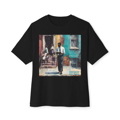 Artistic Unisex Oversized Tee, Comfortable Graphic T-Shirt | " Know Yourself "