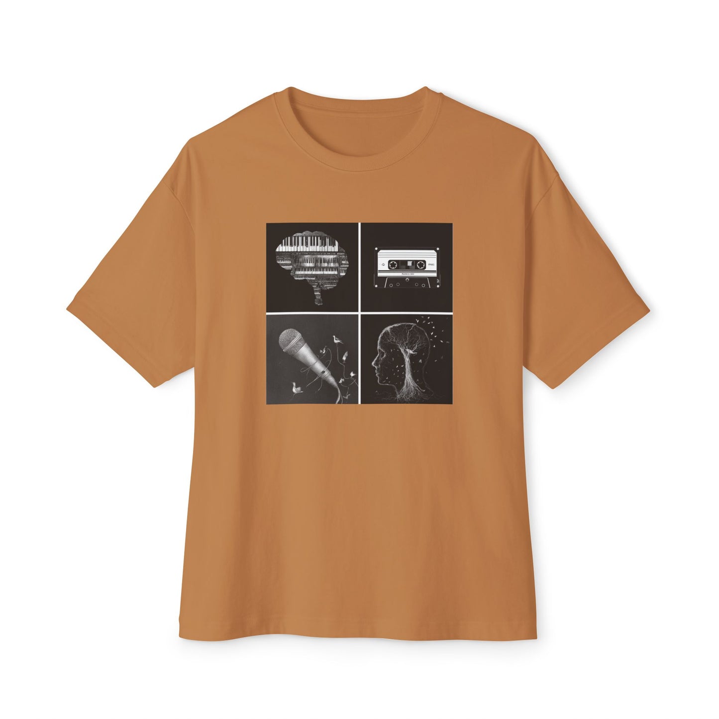 Music Vibes Unisex Oversized Boxy Tee | "Stages Of Creativity"