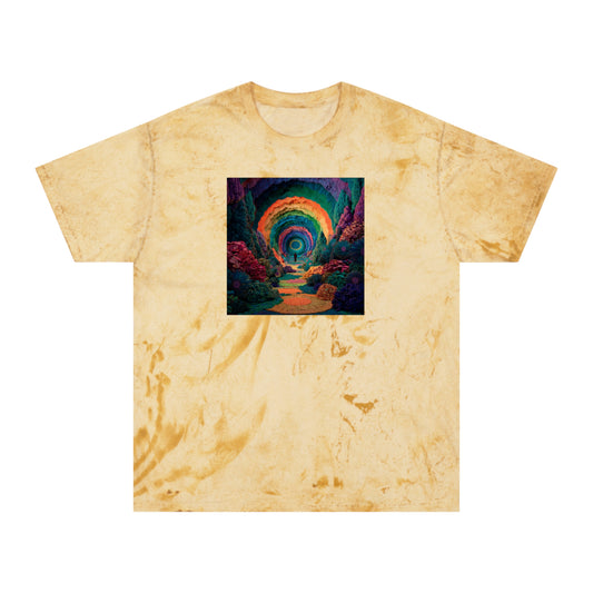 Vibrant Unisex Color Blast Boho Style Tee | "A New World"