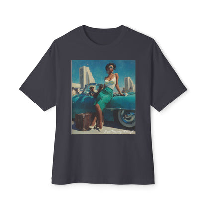 Vintage-Inspired Unisex Oversized Boxy Tee | "Just Passing Through "