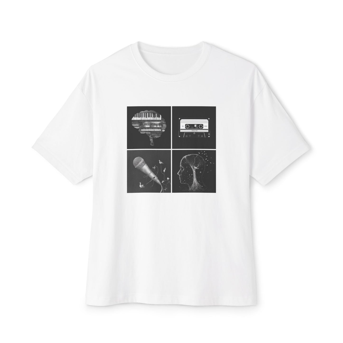 Music Vibes Unisex Oversized Boxy Tee | "Stages Of Creativity"