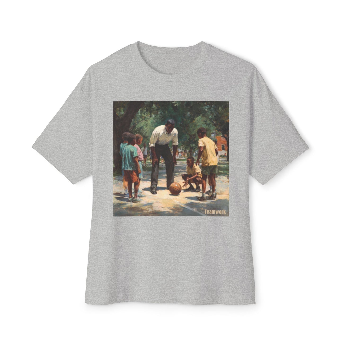 Classic Unisex Oversized Box Tee | "Teamwork"