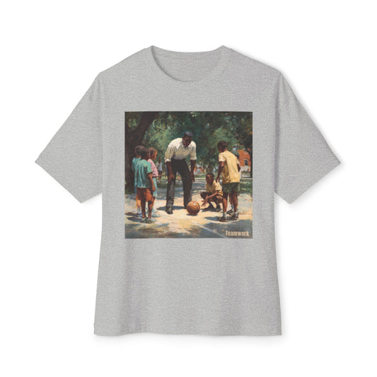 Classic Unisex Oversized Box Tee | "Teamwork"