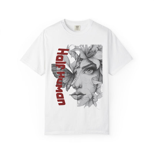 Half Human Artistic T-Shirt, Unisex Graphic Tee