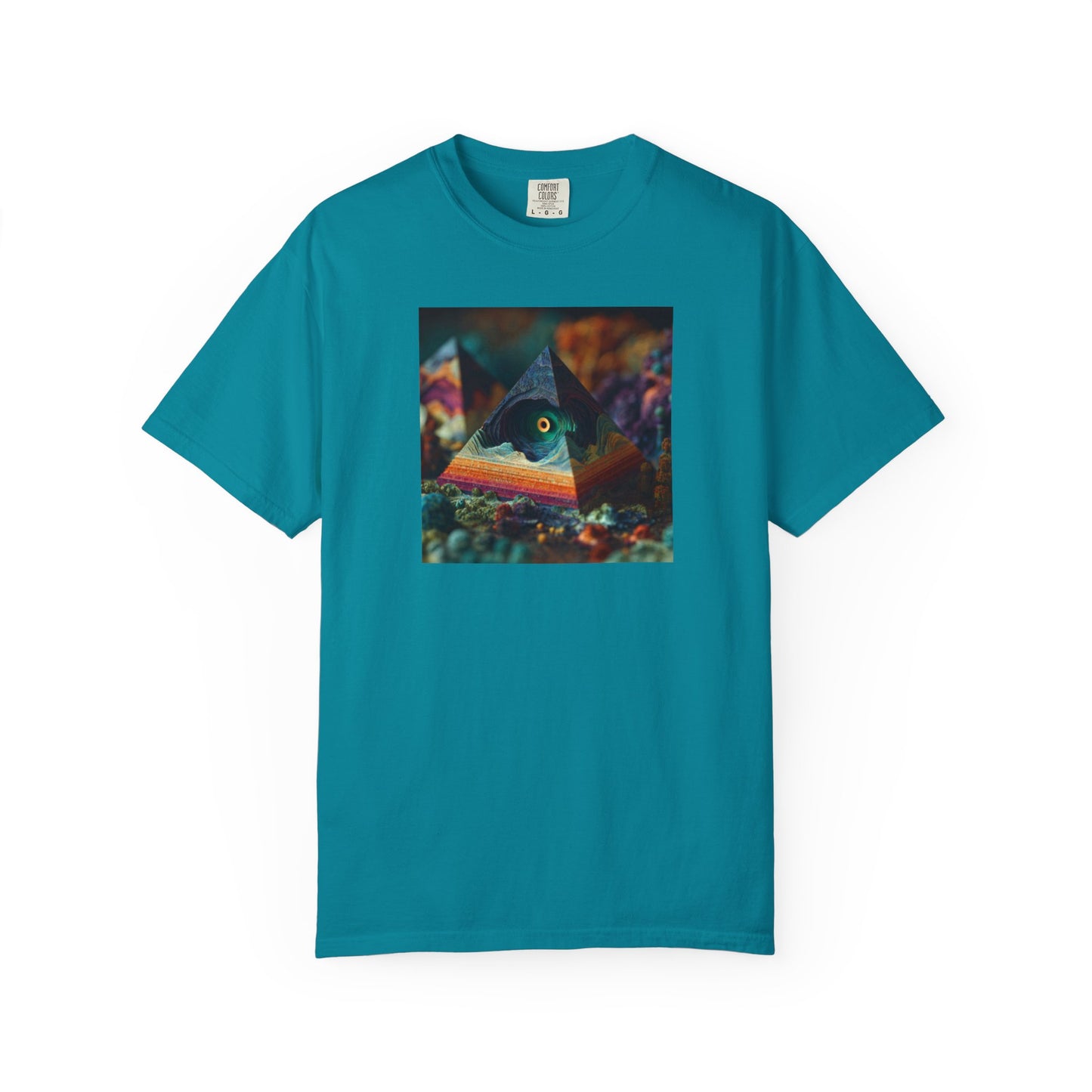 Colorful Pyramid Graphic Unisex T-Shirt | "3D Pyramid"